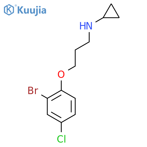 N-(3-(2-Bromo-4-chlorophenoxy)propyl)cyclopropanamine structure