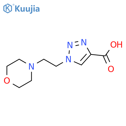 1-[2-(morpholin-4-yl)ethyl]-1H-1,2,3-triazole-4-carboxylic acid structure