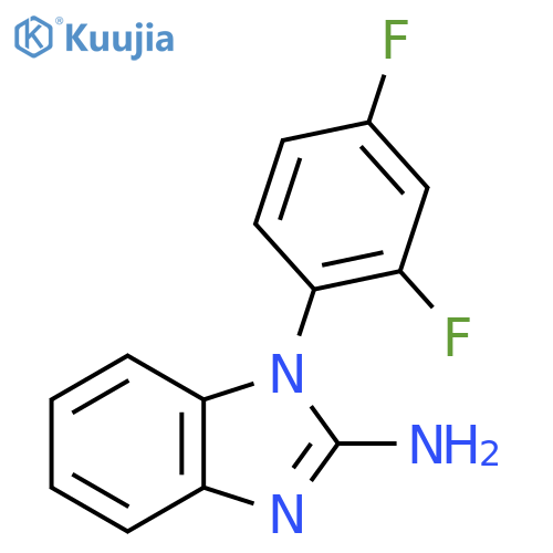 1-(2,4-difluorophenyl)-1H-1,3-benzodiazol-2-amine structure