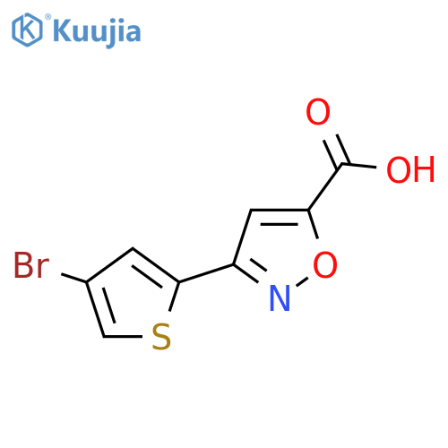 3-(4-Bromothiophen-2-yl)-1,2-oxazole-5-carboxylic acid structure