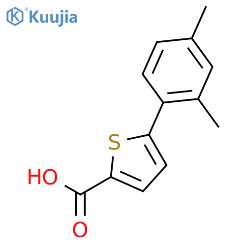 5-(2,4-Dimethylphenyl)thiophene-2-carboxylic acid structure