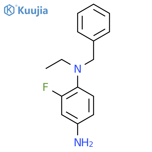 N-1-Benzyl-N-1-ethyl-2-fluoro-1,4-benzenediamine structure