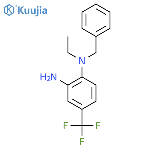 N~1~-Benzyl-N~1~-ethyl-4-(trifluoromethyl)-1,2-benzenediamine structure