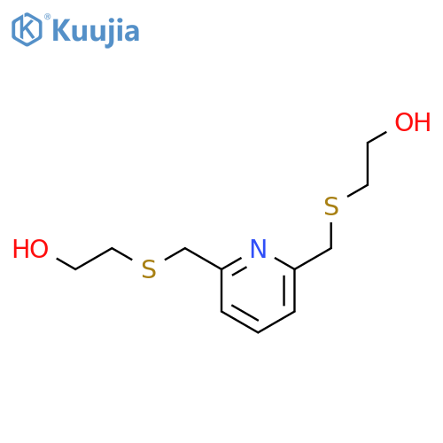 2-[[6-(2-hydroxyethylsulfanylmethyl)pyridin-2-yl]methylsulfanyl]ethanol structure