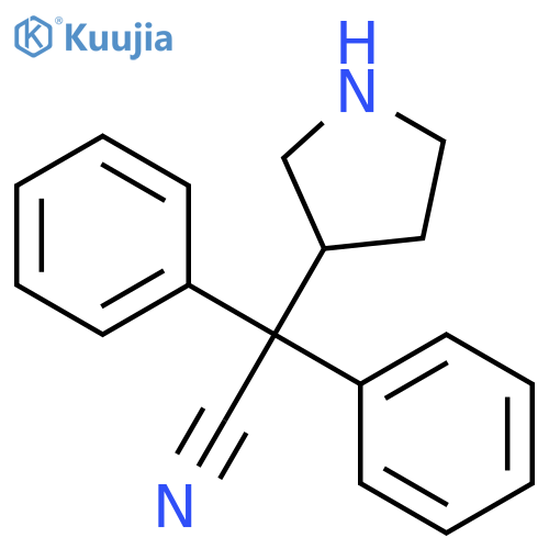 α,α-Diphenyl-3-pyrrolidineacetonitrile structure