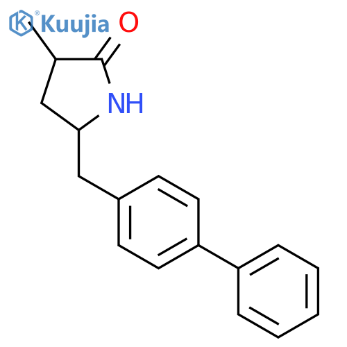 (3R,5S)-5-[(Biphenyl-4-yl)methyl]-3-methylpyrrolidin-2-one structure