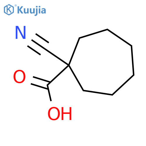 1-cyanocycloheptane-1-carboxylic acid structure