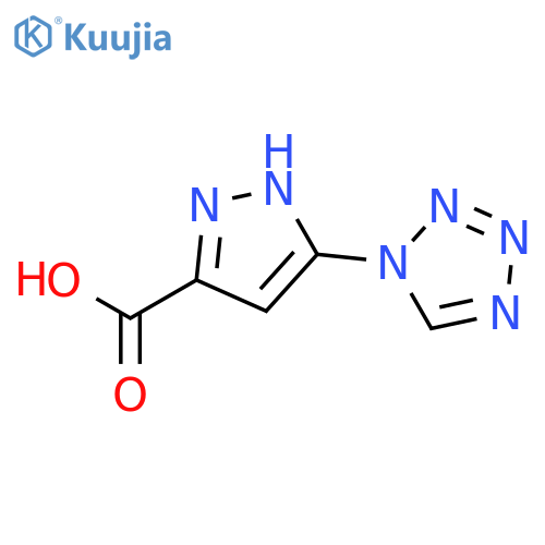 5-(1H-Tetrazol-1-yl)-1H-pyrazole-3-carboxylic acid structure