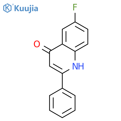 6-Fluoro-4-hydroxy-2-phenylquinoline structure