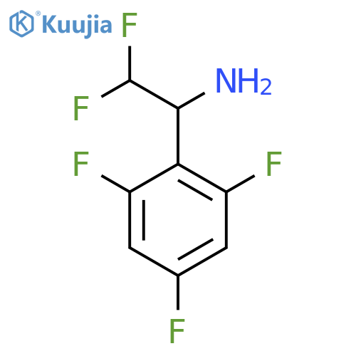 2,2-difluoro-1-(2,4,6-trifluorophenyl)ethan-1-amine structure