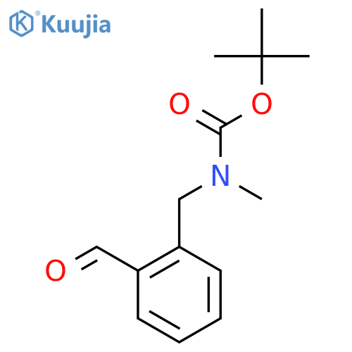 tert-Butyl 2-formylbenzyl(methyl)carbamate structure