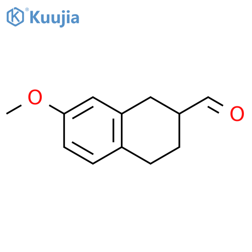 7-methoxy-1,2,3,4-tetrahydronaphthalene-2-carbaldehyde structure