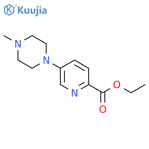 5-(4-methyl-1-piperazinyl)-2-Pyridinecarboxylic acid ethyl ester structure
