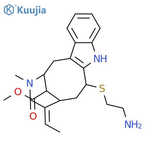 Vobasan-17-oic acid, 3-[(2-aminoethyl)thio]-, methyl ester, (3α)- (9CI) structure