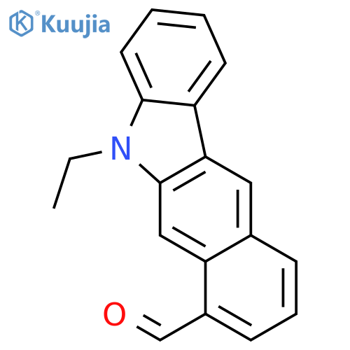 5H-Benzo[b]carbazole-7-carboxaldehyde, 5-ethyl- structure