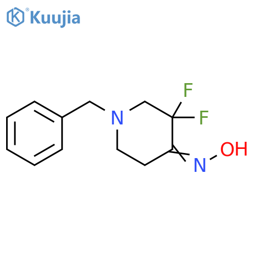N-(1-benzyl-3,3-difluoropiperidin-4-ylidene)hydroxylamine structure