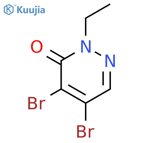 4,5-dibromo-2-ethylpyridazin-3-one structure