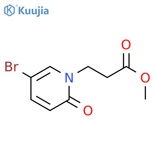 methyl 3-(5-bromo-2-oxopyridin-1(2H)-yl)propanoate structure