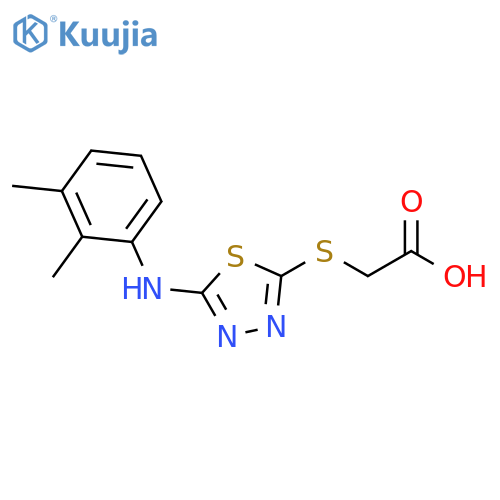 2-({5-(2,3-Dimethylphenyl)amino-1,3,4-thiadiazol-2-yl}sulfanyl)acetic Acid structure