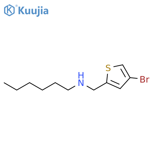 (4-bromothiophen-2-yl)methyl(hexyl)amine structure