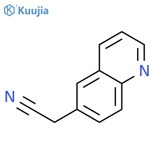 2-(quinolin-6-yl)acetonitrile structure