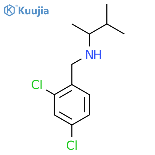 [(2,4-Dichlorophenyl)methyl](3-methylbutan-2-yl)amine structure
