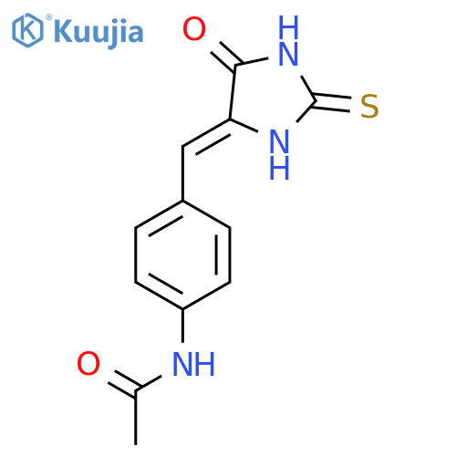 N-(4-{[(4Z)-5-Oxo-2-sulfanylideneimidazolidin-4-ylidene]methyl}phenyl)acetamide structure