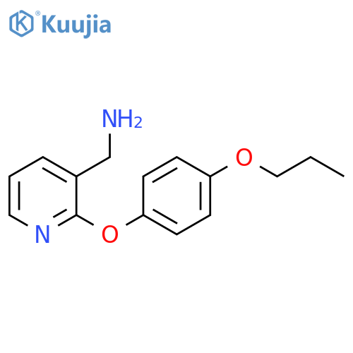 [2-(4-propoxyphenoxy)pyridin-3-yl]methanamine structure