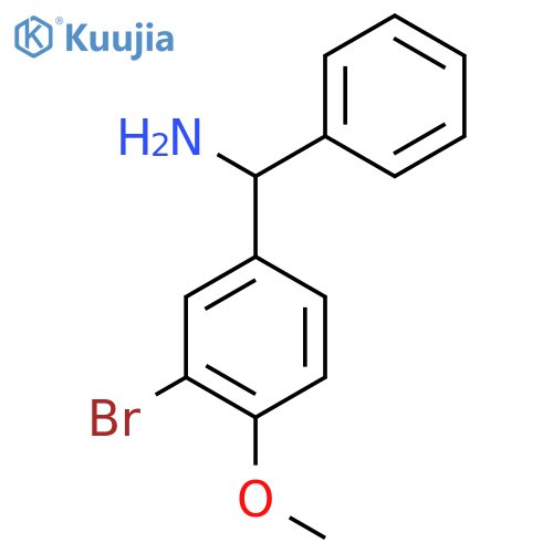 (3-bromo-4-methoxyphenyl)(phenyl)methanamine structure