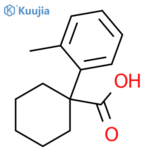 1-(2-methylphenyl)cyclohexane-1-carboxylic acid structure