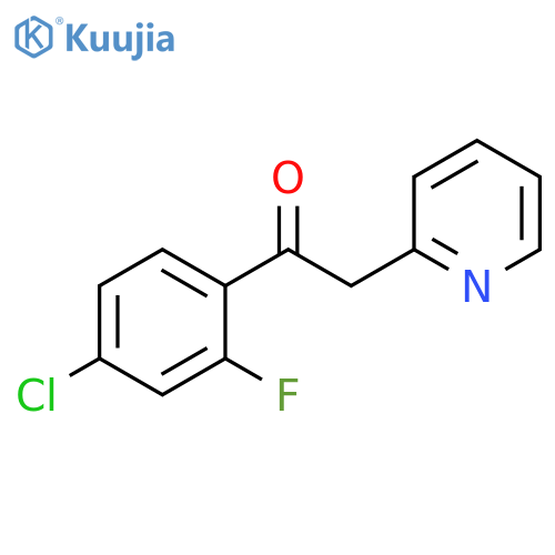 1-(4-chloro-2-fluorophenyl)-2-(pyridin-2-yl)ethan-1-one structure