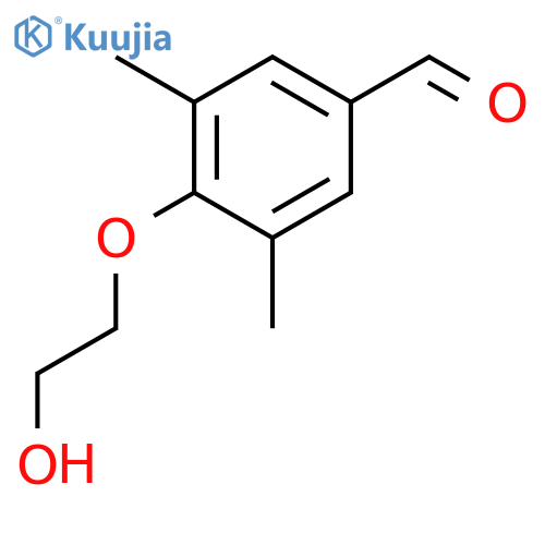 4-(2-Hydroxyethoxy)-3,5-dimethylbenzaldehyde structure
