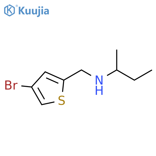 (4-bromothiophen-2-yl)methyl(butan-2-yl)amine structure