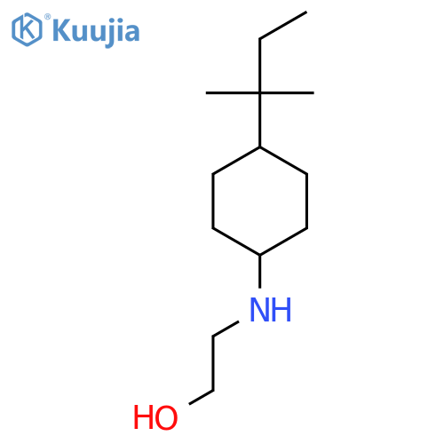 2-{[4-(2-Methylbutan-2-yl)cyclohexyl]amino}ethan-1-ol structure