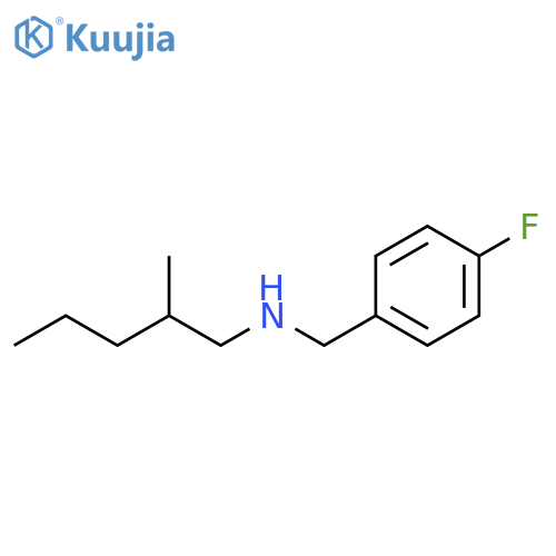 (4-fluorophenyl)methyl(2-methylpentyl)amine structure