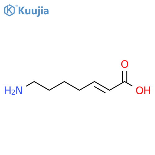 2-Heptenoic acid, 7-amino-, (2E)- structure