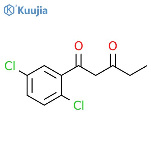 1-(2,5-dichlorophenyl)pentane-1,3-dione structure