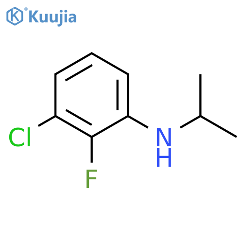 3-chloro-2-fluoro-N-(propan-2-yl)aniline structure