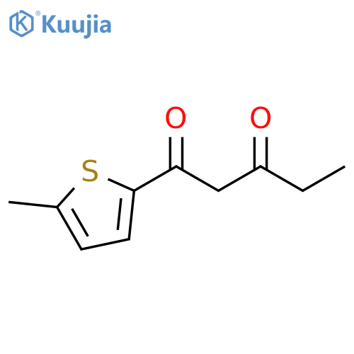1-(5-methylthiophen-2-yl)pentane-1,3-dione structure