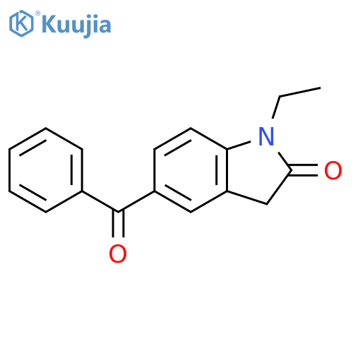 2H-Indol-2-one, 5-benzoyl-1-ethyl-1,3-dihydro- structure