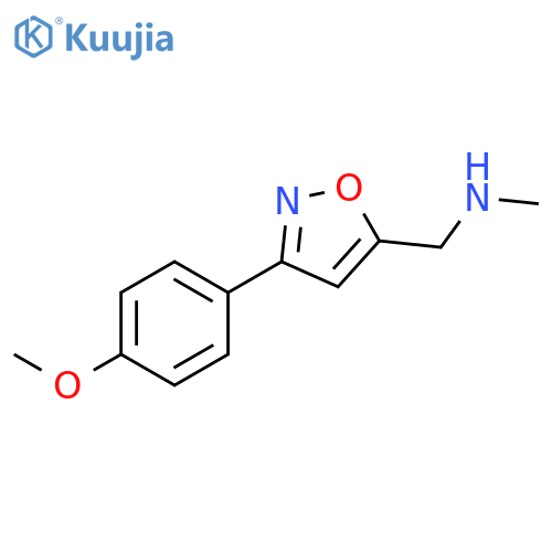 5-Isoxazolemethanamine, 3-(4-methoxyphenyl)-N-methyl- structure