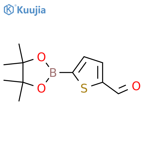 5-(4,4,5,5-Tetramethyl-1,3,2-dioxaborolan-2-yl)thiophene-2-carbaldehyde structure