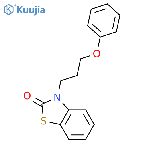 3-(3-phenoxypropyl)-2,3-dihydro-1,3-benzothiazol-2-one structure