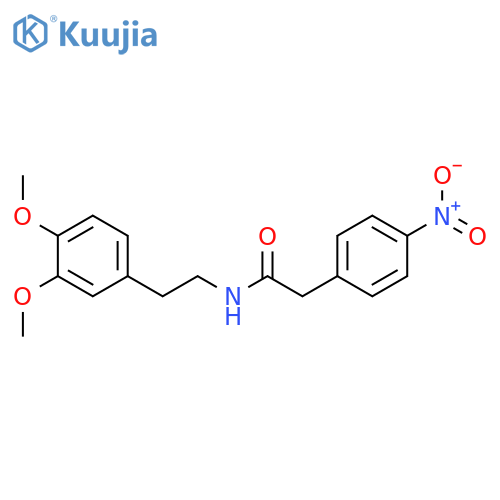 Benzeneacetamide,N-[2-(3,4-dimethoxyphenyl)ethyl]-4-nitro- structure