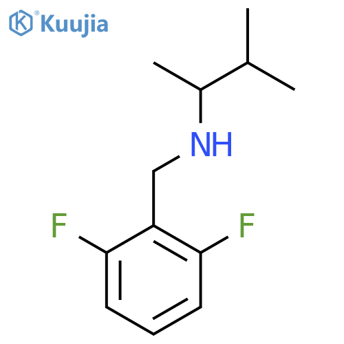 [(2,6-Difluorophenyl)methyl](3-methylbutan-2-yl)amine structure