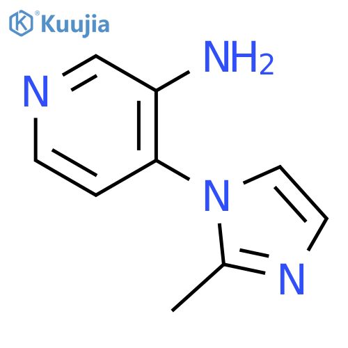 4-(2-methyl-1H-imidazol-1-yl)pyridin-3-amine structure
