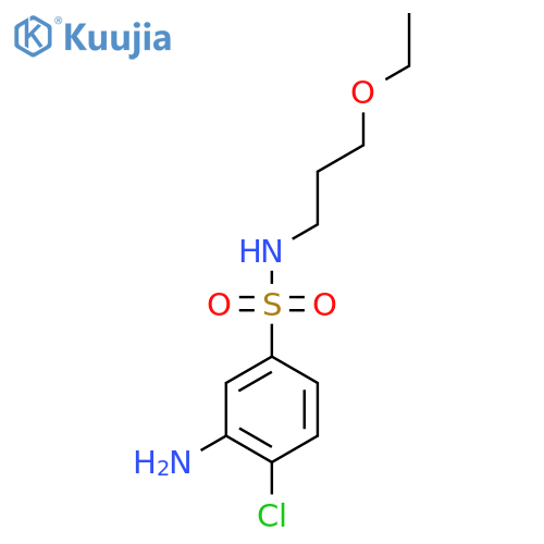 3-Amino-4-chloro-N-(3-ethoxypropyl)-benzenesulfonamide structure