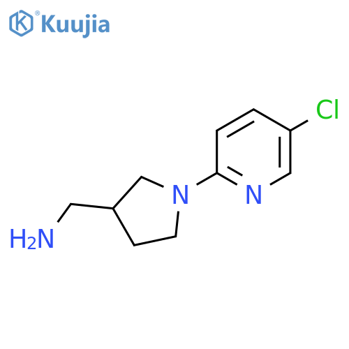 1-(5-chloropyridin-2-yl)pyrrolidin-3-ylmethanamine structure