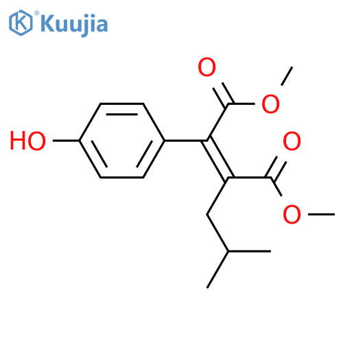 2-(4-Hydroxyphenyl)-3-(2-methylpropyl)-2-butenedioic acid; (ξ)-form, Di-Me ester structure