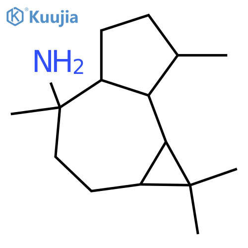10-Aminoaromadendrane; (1α,4α,5β,6α,7α,10β)-form structure